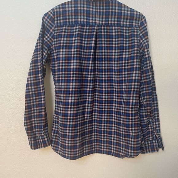 𝅺WOOLRICH Sz small S pemberton flannel shirt button down plaid - Picture 10 of 10